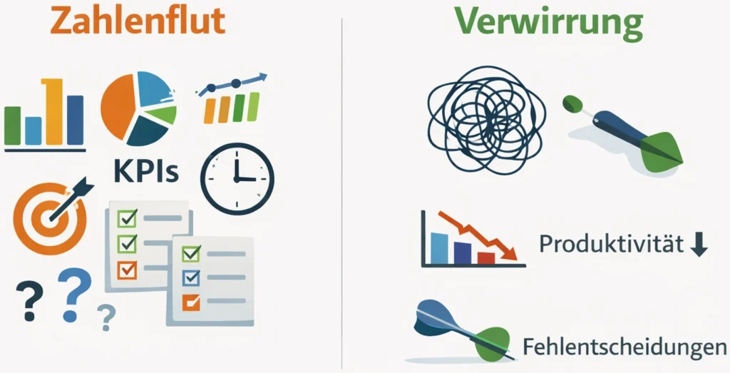 Kennzahlen Chaos: Mitarbeitende verlieren sich in der Kennzahlenflut